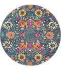 Nourison Passion Round Area Rug PSN01-Denim