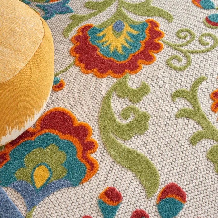 Nourison Aloha Area Rug ALH17-Ivory/Multi