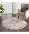 Nourison Passion Round Area Rug PSN22-Ivory/Multi