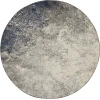 Nourison Home Passion PSN10 Charcoal Ivory 5 ft. Round Area Rug