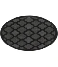 Nourison Easy Care Charcoal Black NES01 4 ft. Round Rug