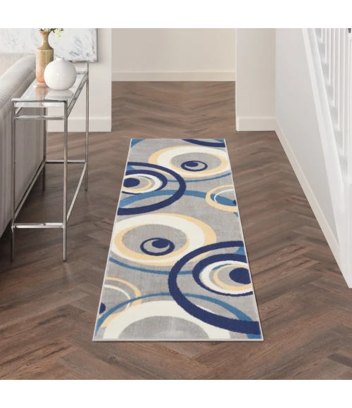 Nourison Grafix Runner Area Rug GRF21-Grey