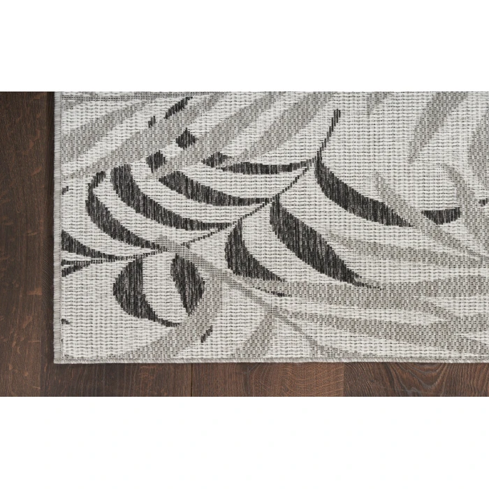 Nourison Garden Oasis Grey GOA01 4 ft. X 6 ft. Rectangle Rug