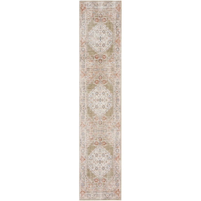Nourison Astra Machine Washable Area Rug ASW11 Sage Multi