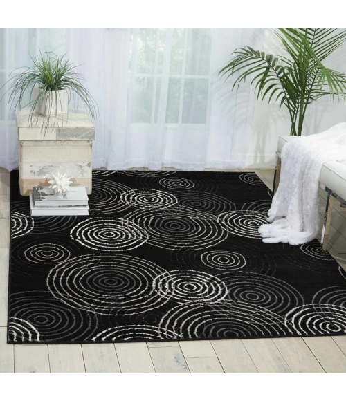 Nourison Studio Black STU03 3ft.11in. x 5ft.3in. Rect. Rug