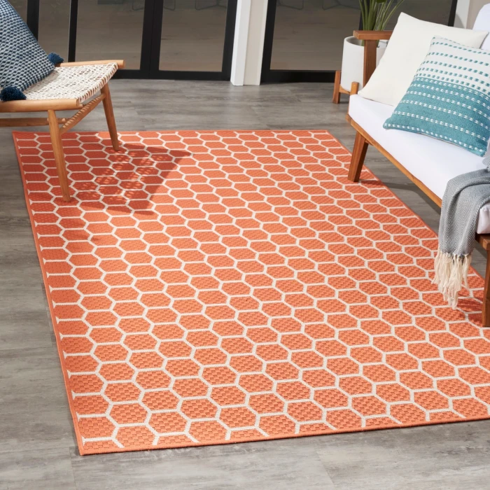 Nourison Twist Reversible Coral TWS01 4 ft. X 6 ft. Rect. Rug