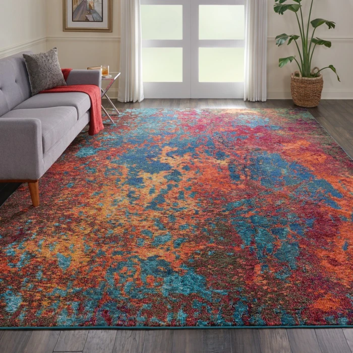 Nourison Celestial Area Rug CES08-Atlantic