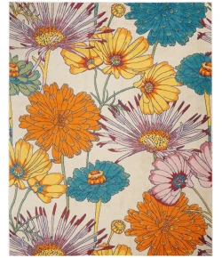 Nourison Home Allur ALR06 Ivory Multicolor 7 ft. 10 in. X 9 ft. 10 in. Area Rug