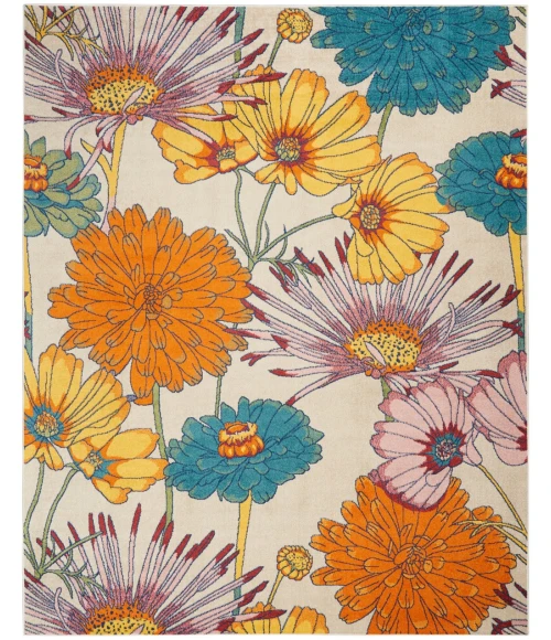 Nourison Allur Area Rug ALR06-Ivory Multicolor