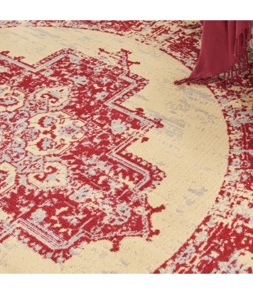Nourison Grafix Area Rug GRF14-Cream/Red