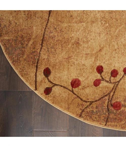 Nourison Somerset Round Area Rug ST74-Latte