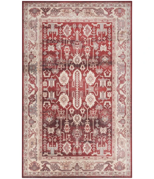 Nourison Vintage Home Red VNH02 5 ft. X 7 ft. Rectangle Rug