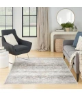 Nourison Astra Machine Washable Area Rug ASW12 Silver Grey