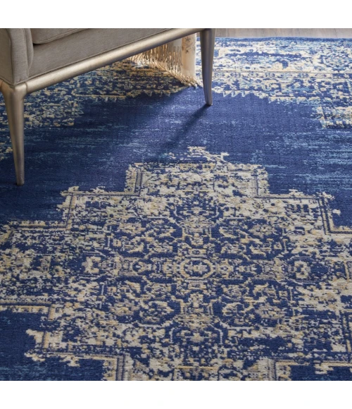Nourison Grafix Area Rug GRF14-Navy Blue