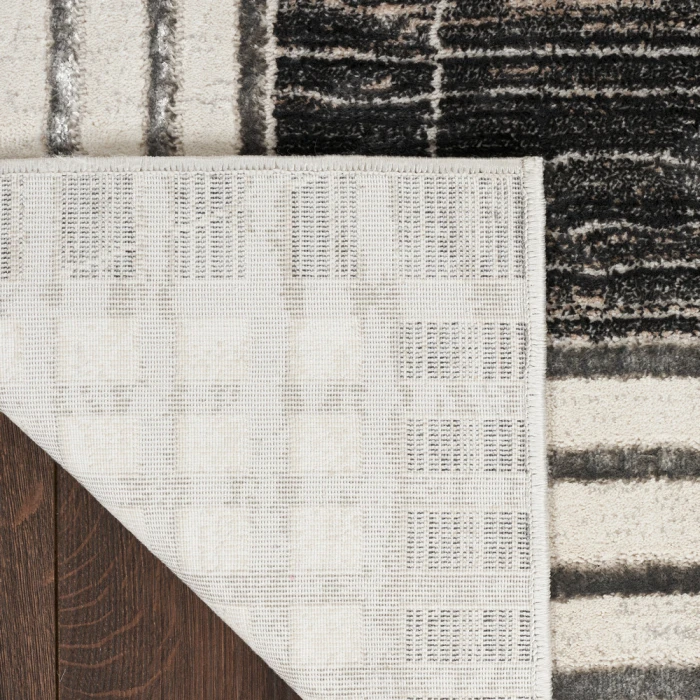 Nourison Desire Area Rug DSR01 Charcoal/Silver