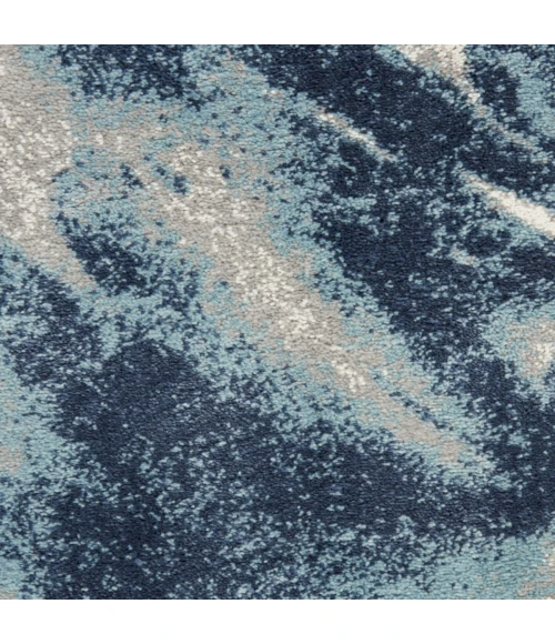 Kathy Ireland American Manor Area Rug AMR03 Blue/Ivory 9' x 12'