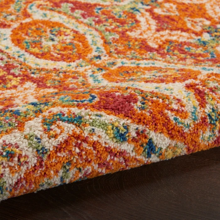 Nourison Allur Area Rug ALR05-Red Multicolor