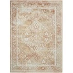 Nourison Home Astra Machine Washable ASW11 Rust Multicolor 5 ft. 3 in. X 7 ft. Area Rug