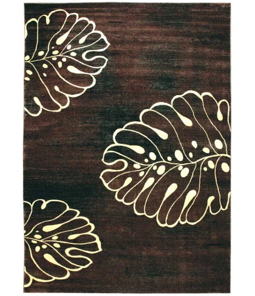 Nourison Expressions Brown XP03 7ft.9in. x 10ft.10in. Rect. Rug