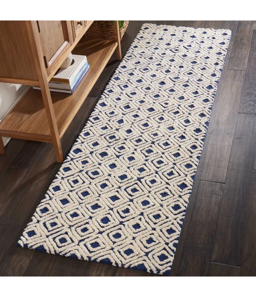 Nourison Home Deco Mod Navy 46358 2ft.3in. x 7ft.6in. Rect. Rug
