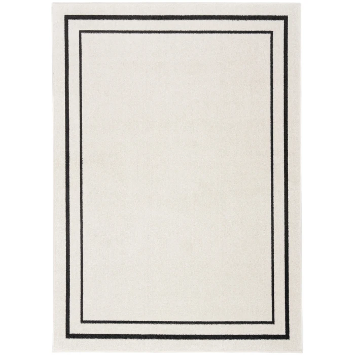 Nourison Nourison Essentials Area Rug NRE02 Ivory/Black