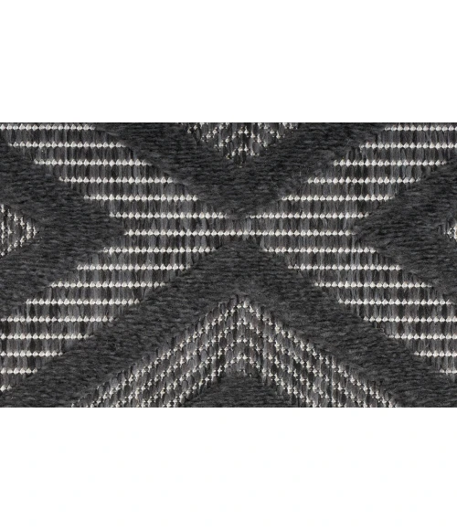 Nourison Versatile Charcoal Black NRV01 2 ft. X 6 ft. Rectangle Rug