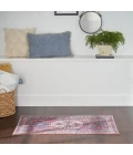 Nicole Curtis Machine Washable Series 1 Area Rug SR105 Red/Navy 2' x 4'