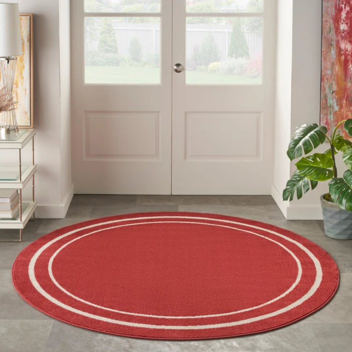 Nourison Nourison Essentials Area Rug NRE02 Brick/Ivory
