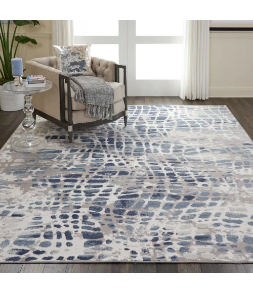 Nourison Urban Decor Ivory/Grey URD04 9ft. x 12ft. Rect. Rug