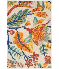 Nourison Home Allur ALR09 Ivory Multicolor 2 ft. X 3 ft. Area Rug