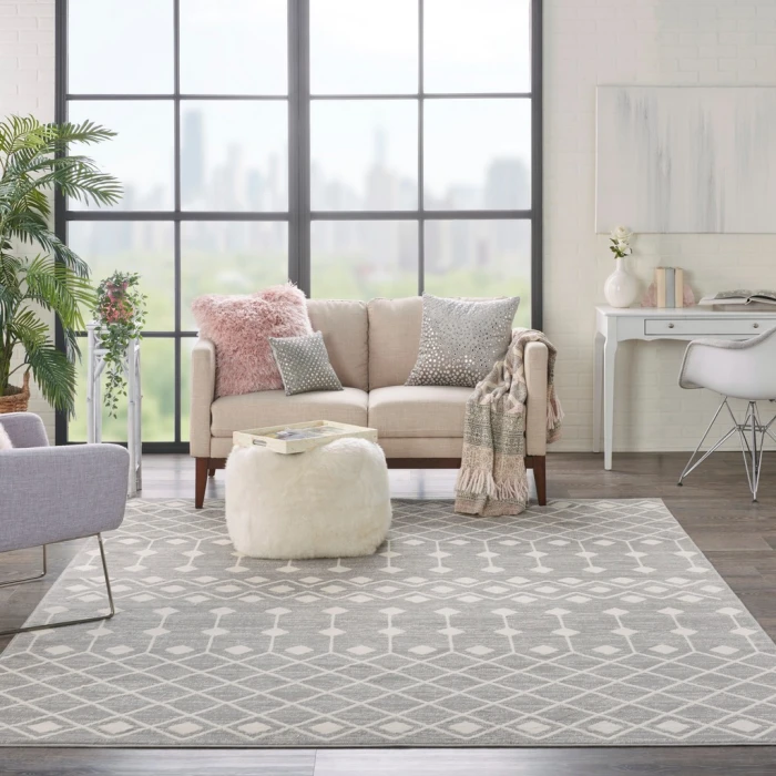 Nourison Grafix Area Rug GRF37-Grey