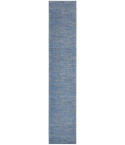 Nourison Home Nourison Essentials NRE01 Blue/Grey 2 ft. 2 in. X 12 ft. Area Rug