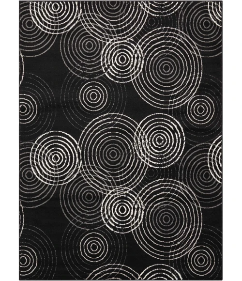 Nourison Studio Black STU03 3ft.11in. x 5ft.3in. Rect. Rug