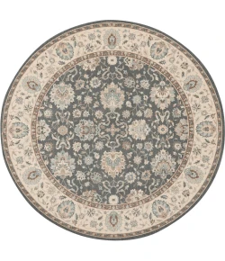 Nourison Home Living Treasures LI16 Grey/Ivory 7 ft. 10 in. Round Area Rug