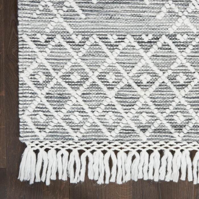 Nicole Curtis Machine Washable Series 3 Area Rug SR302 Black 5' x 8'