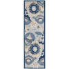 Nourison Home Aloha ALH25 Blue Grey 2 ft. 3 in. X 8 ft. Area Rug