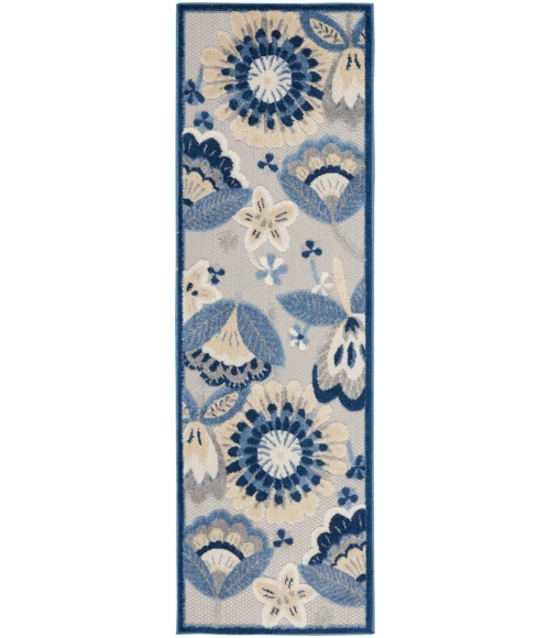 Nourison Aloha Area Rug ALH25-Blue/Grey