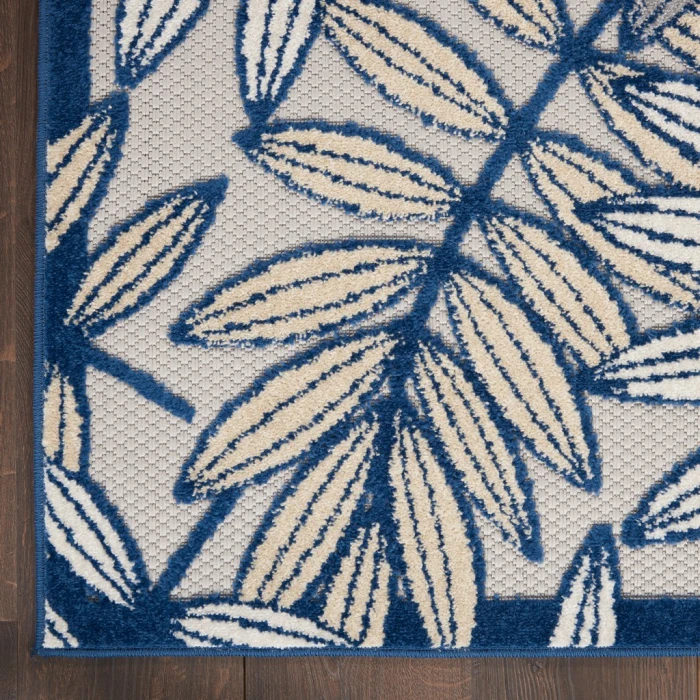 Nourison Aloha Area Rug ALH18-Ivory/Navy