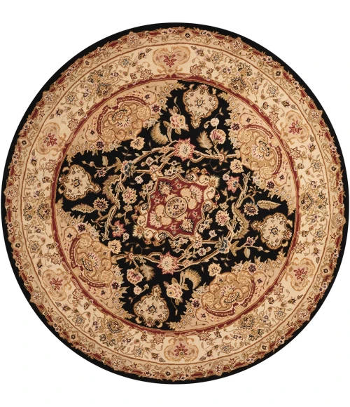 Nourison 2000 Round Area Rug 2028-Black