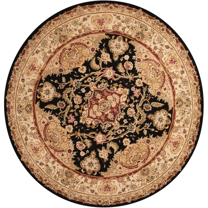 Nourison 2000 Round Area Rug 2028-Black