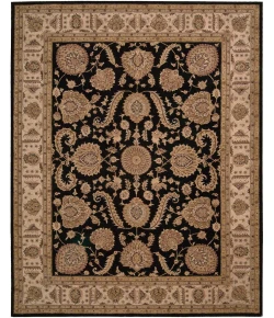 Nourison Home Heritage Hall Black HE19 7ft.9in. x 9ft.9in. Rect. Rug