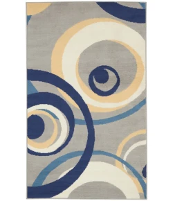 Nourison Home Grafix GRF21 Grey 3 ft. X 5 ft. Area Rug