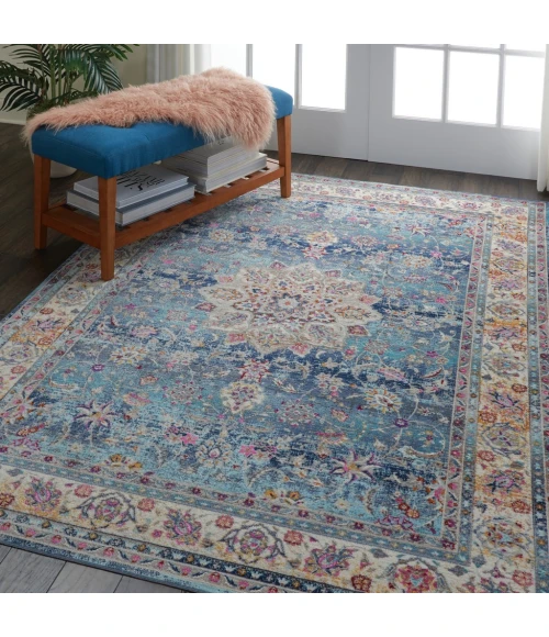 Nourison Vintage Kashan Area Rug VKA01-Blue