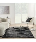 Michael Amini Ma30 Star Area Rug SMR02 Black Ivory 4' x 6'