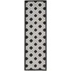Nourison Home Aloha ALH26 Black White 2 ft. X 6 ft. Area Rug