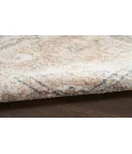 Nourison Astra Machine Washable Beige ASW12 5 ft. 3 in. Round Rug