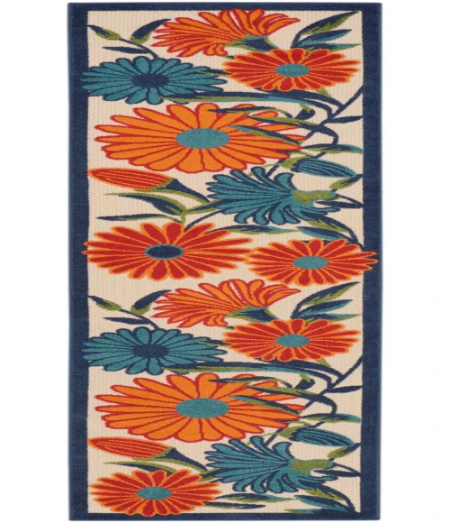Nourison Aloha Multicolor ALH33 2 ft. 3 in. X 12 ft. Rectangle Rug