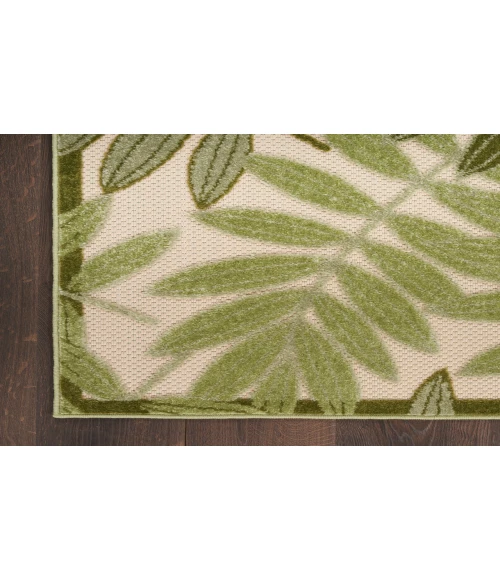 Nourison Aloha Ivory Green ALH18 2 ft. X 6 ft. Rectangle Rug