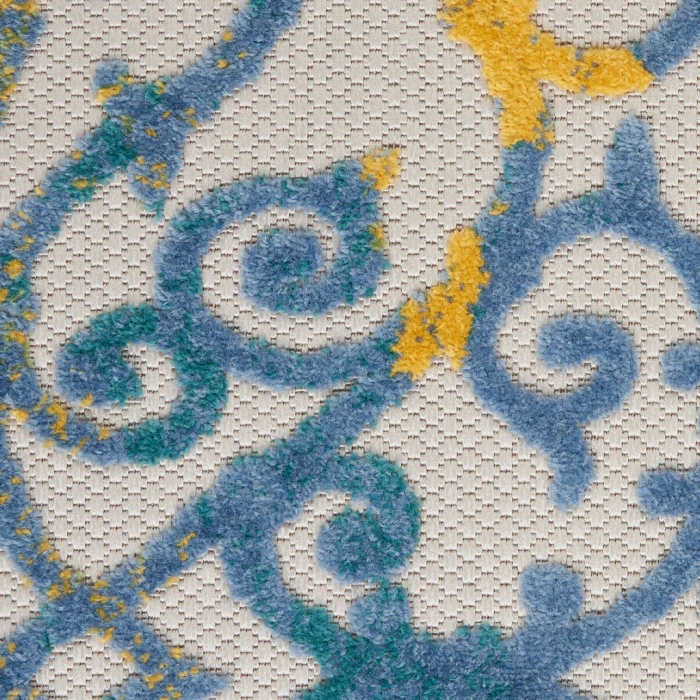 Nourison Aloha Area Rug ALH21-Ivory Blue
