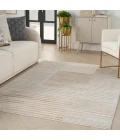 Inspire Me! Home Décor Brushstrokes Area Rug BSK04 Beige Silver